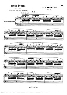 Douze études dans tous les tons majeurs (Twelve Etudes in All the Major Keys), Op.35: Etude No.8 by Charles-Valentin Alkan