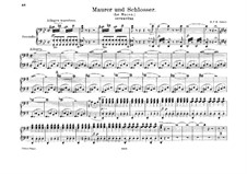 Le maçon: Overture, for piano four hands by Daniel Auber