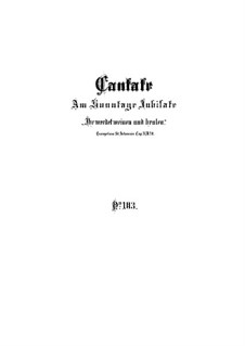 Ihr werdet weinen und heulen, BWV 103: Full score by Johann Sebastian Bach