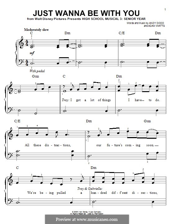 high school musical piano sheet music