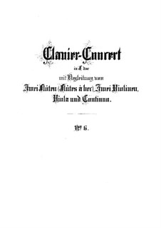 Concerto for Harpsichord, Two Flutes and Strings No.6 in F Major, BWV 1057: Full score by Johann Sebastian Bach