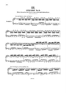 Concerto for Harpsichord and Strings No.3 in D Major, BWV 1054: Solo part by Johann Sebastian Bach