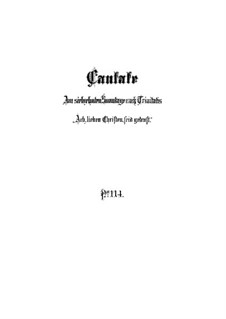 Ach, lieben Christen, seid getrost (Ah, Dear Christians, Be Comforted), BWV 114: Full score by Johann Sebastian Bach