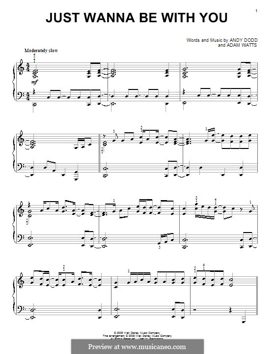 Just Wanna Be With You High School Musical 3 By A Watts A Dodd On Musicaneo