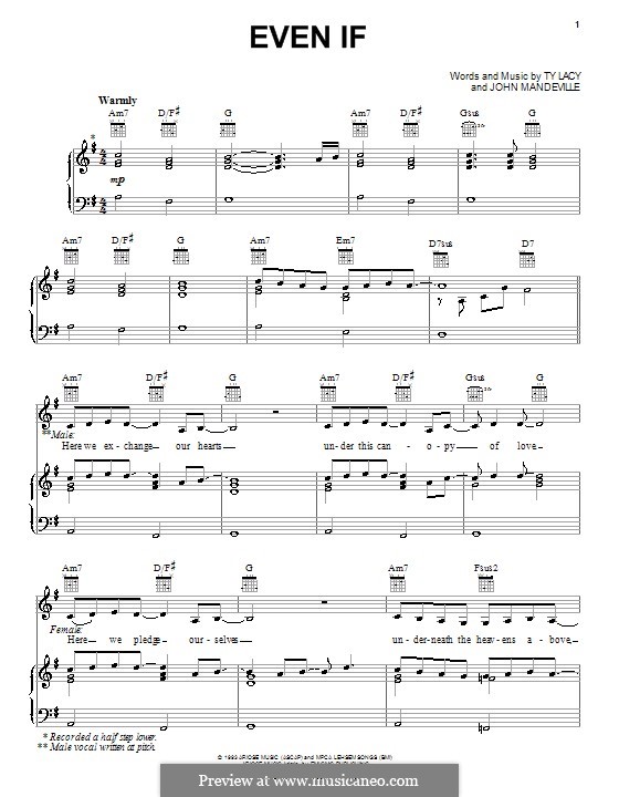 Even If (Angelo & Veronica): For voice and piano (or guitar) by John Mandeville, Ty Lacy