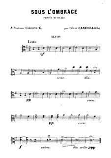 Sous l’Ombrage: Viola part by Cesar Casella