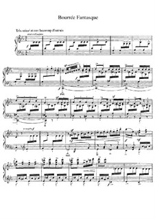 Bourrée fantasque: For piano by Emmanuel Chabrier