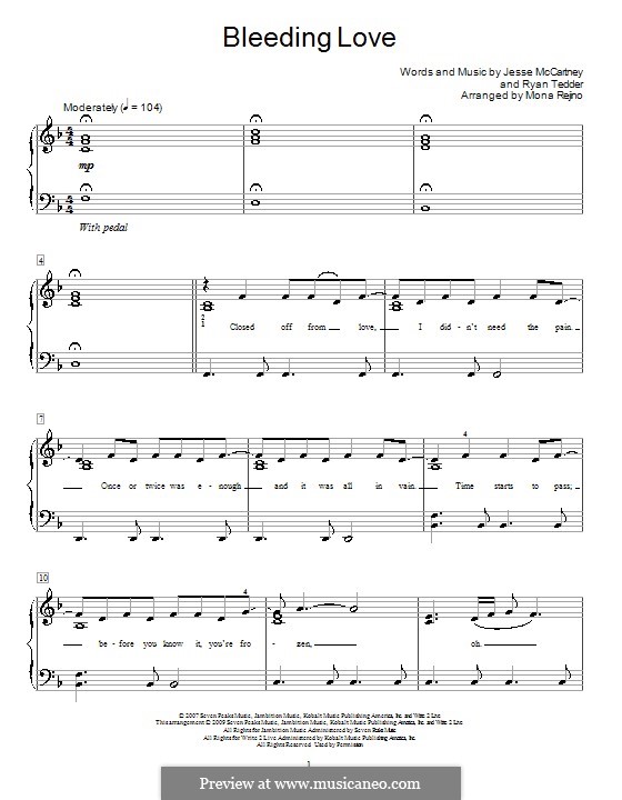 leona lewis bleeding love chords leona lewis bleeding love chords