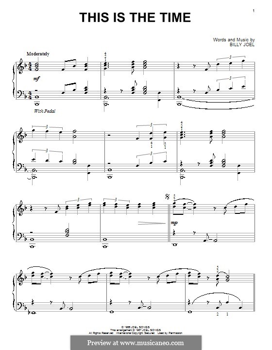 This Is the Time by B. Joel sheet music on MusicaNeo