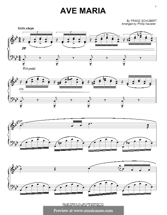 Piano version: For a single performer by Franz Schubert