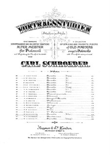 Gavotte for Cello and Piano: Gavotte for Cello and Piano by Wolfgang Amadeus Mozart