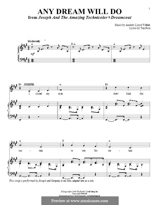 Any Dream Will Do (Joseph and The Amazing Technicolor Dreamcoat) by A.L