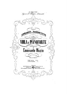 Andante and Rondoletto for Viola and Piano: Andante and Rondoletto for Viola and Piano by Emanuele Muzio