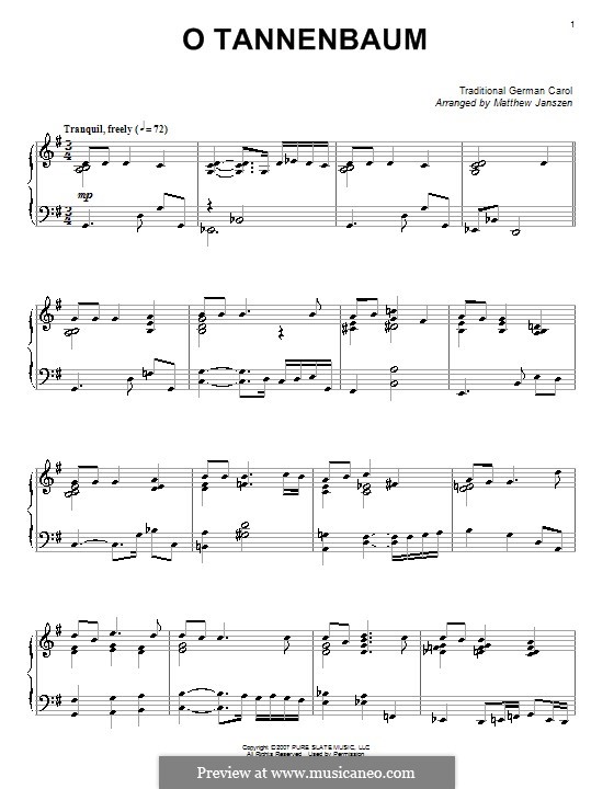 Piano version: Version by Janszen by folklore
