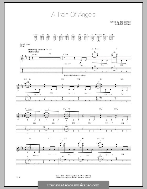 A Train of Angels: For guitar with tab by Z. Z. Satriani