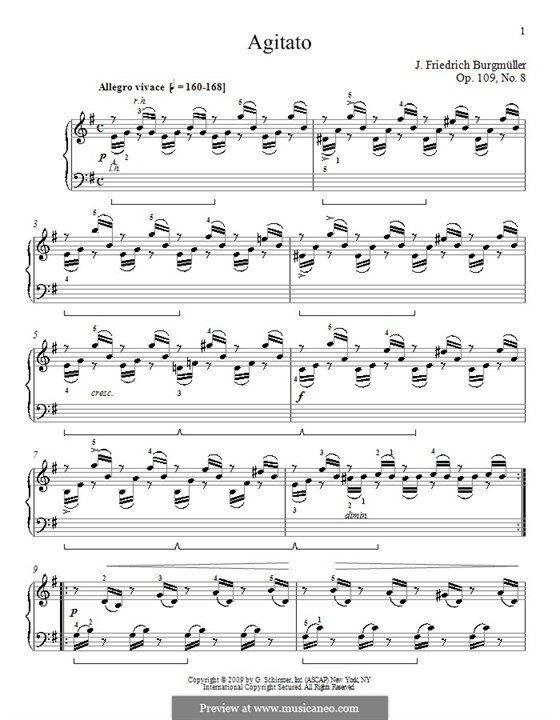 Etude No.8: For piano by Johann Friedrich Burgmüller