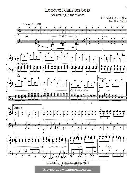 Etude No.12: For piano by Johann Friedrich Burgmüller