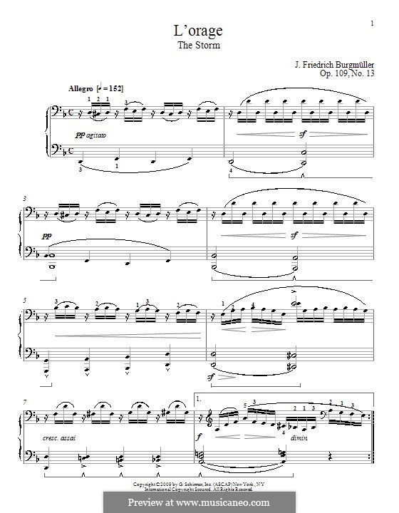 Etude No.13: For piano by Johann Friedrich Burgmüller