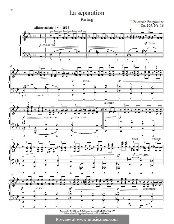 Etude No.16: For piano by Johann Friedrich Burgmüller