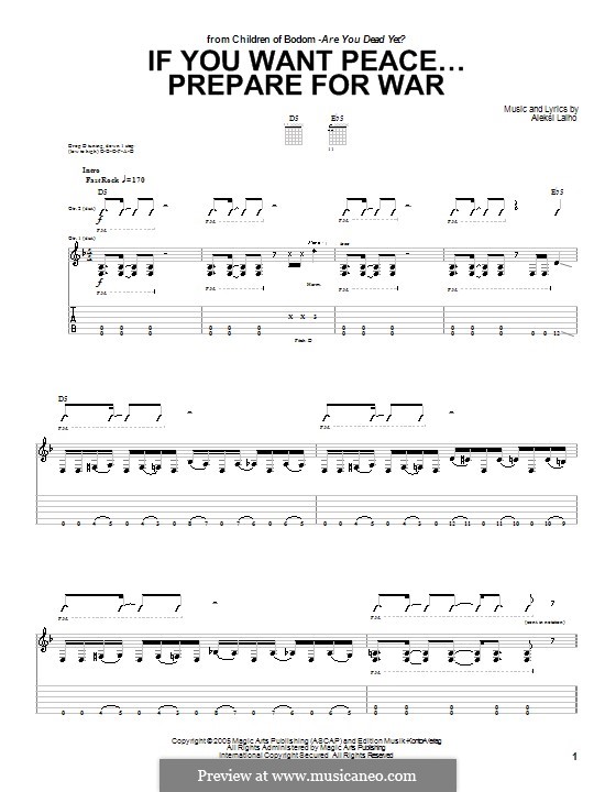 If You Want Peace... Prepare for War (Children of Bodom) by A. Laiho on