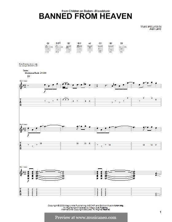 Banned from Heaven (Children of Bodom) by A. Laiho on MusicaNeo