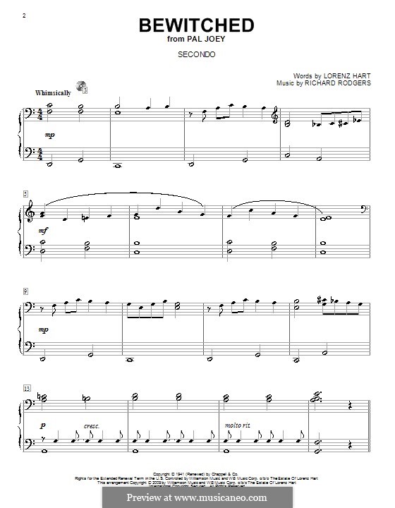 Instrumental version: For piano four hands by Richard Rodgers