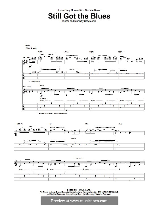 Still Got the Blues: For guitar with tab by Gary Moore