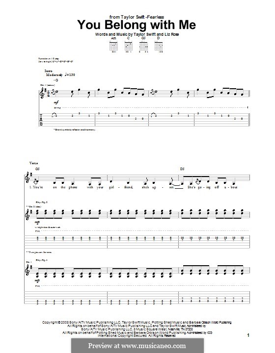 For Guitar With Tab