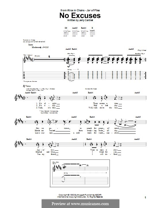 No Excuses (Alice in Chains) by