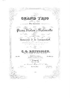 Piano Trio No.18, Op.188: Piano Trio No.18 by Carl Gottlieb Reissiger
