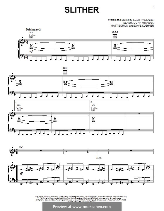 Slither (Velvet Revolver) by Slash, D. Kushner, D. McKagan