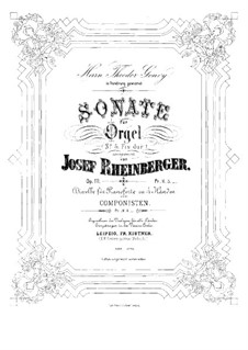 Sonata for Organ No.5, Op.111: Sonata for Organ No.5 by Josef Gabriel Rheinberger