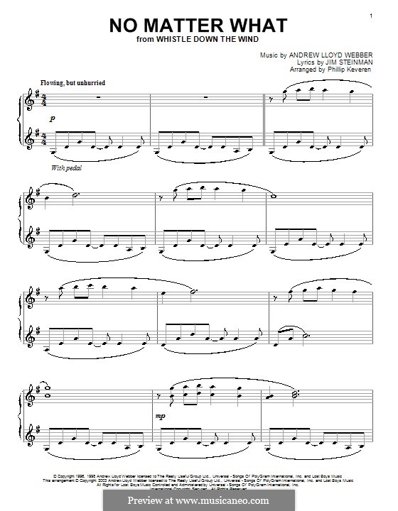 No Matter What (from Whistle Down the Wind) by A.L. ber on MusicaNeo