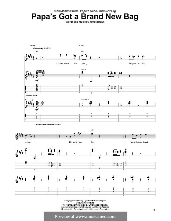 Papa's Got A Brand New Bag Chords