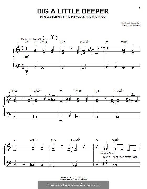 Dig a Little Deeper: For easy piano by Randy Newman