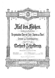 Auf den Höhen, Op.4: Auf den Höhen by Gerhard Schjelderup