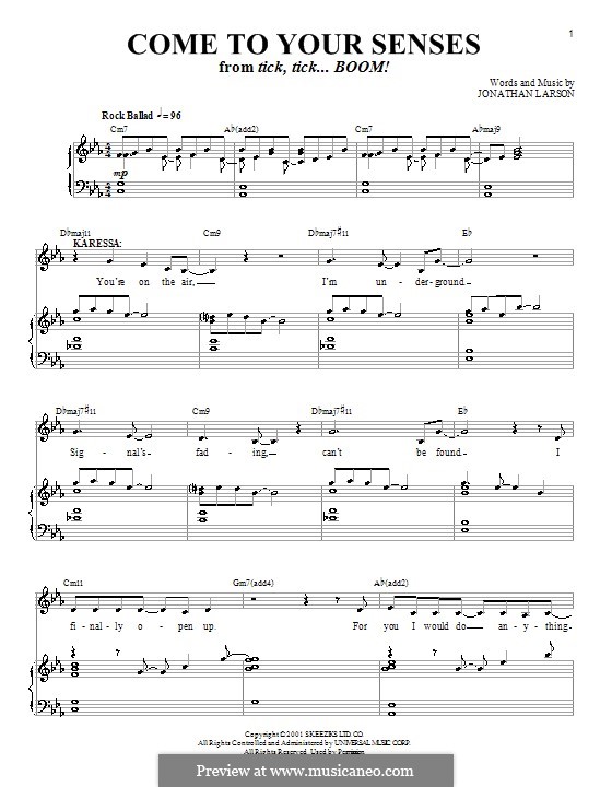 Come to Your Senses by J. Larson - sheet music on MusicaNeo