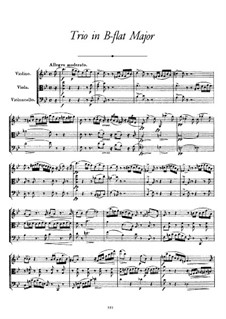 String Trio in B Flat Major, D.581: String Trio in B Flat Major by Franz Schubert