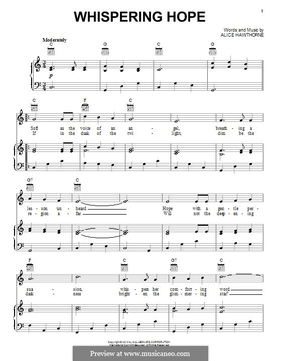 Whispering Hope By S Winner Free Download On Musicaneo