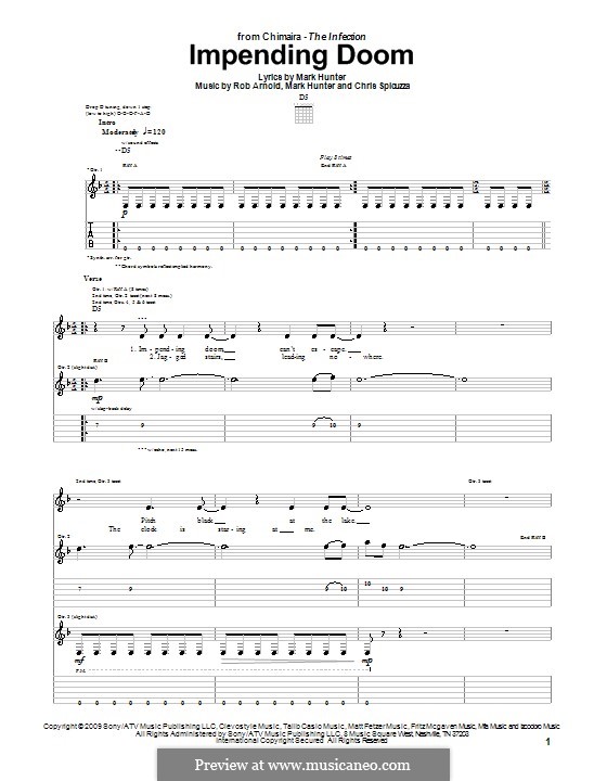 Impending Doom (Chimaira): For guitar with tab by Chris Spicuzza, Marc Hunter, Rob Arnold