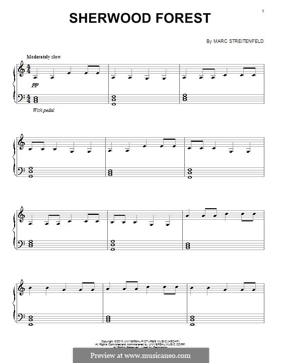 Sherwood Forest: For piano by Marc Streitenfeld