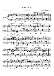 Eighteen Waltzes for Piano, Op.9a: Complete set by Franz Schubert