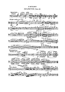 The Creatures of Prometheus, Op.43: Bassoon part (fragments) by Ludwig van Beethoven