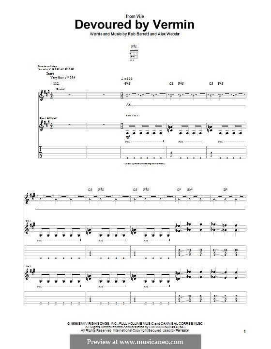Devoured By Vermin Cannibal Corpse By A Webster R Barrett On Musicaneo