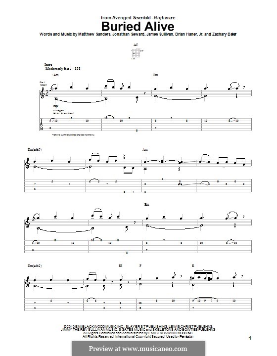 Avenged Sevenfold - Afterlife Sheets by Dadebrayant