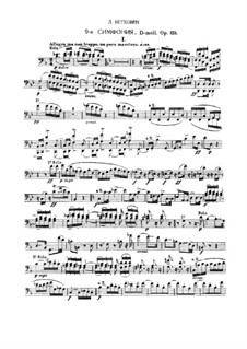 Complete Symphony: Bassoon part by Ludwig van Beethoven