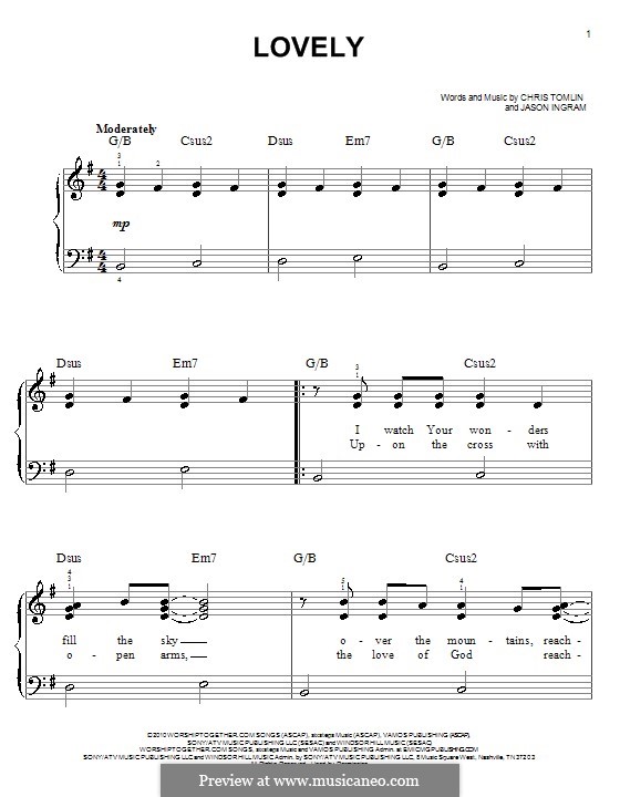Lovely: For easy piano by Jason David Ingram