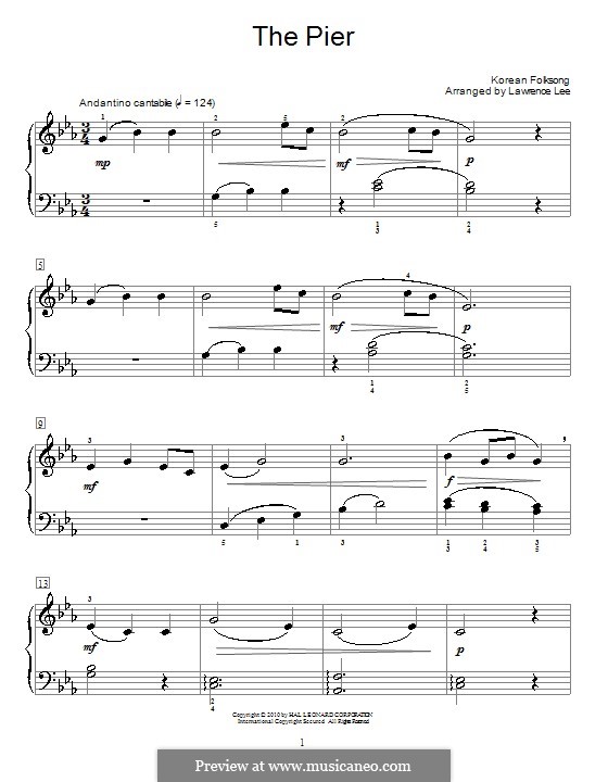 The Pier: For piano by folklore