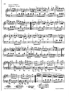Rondo alla turca: With fingering by Wolfgang Amadeus Mozart