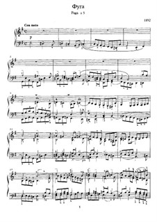 Fugue in E Minor: Fugue in E Minor by Alexander Scriabin